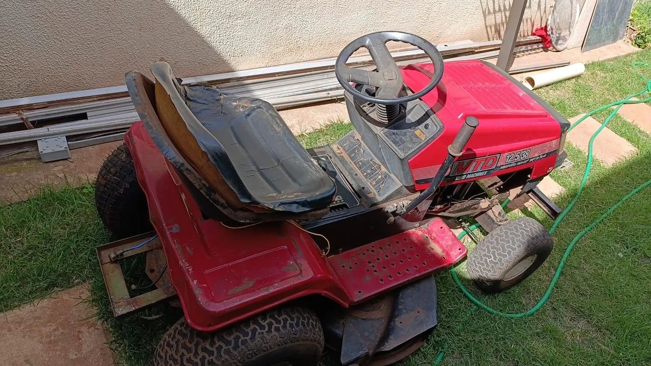 Mine trator rosadera 12hp gasolina - Foto 5