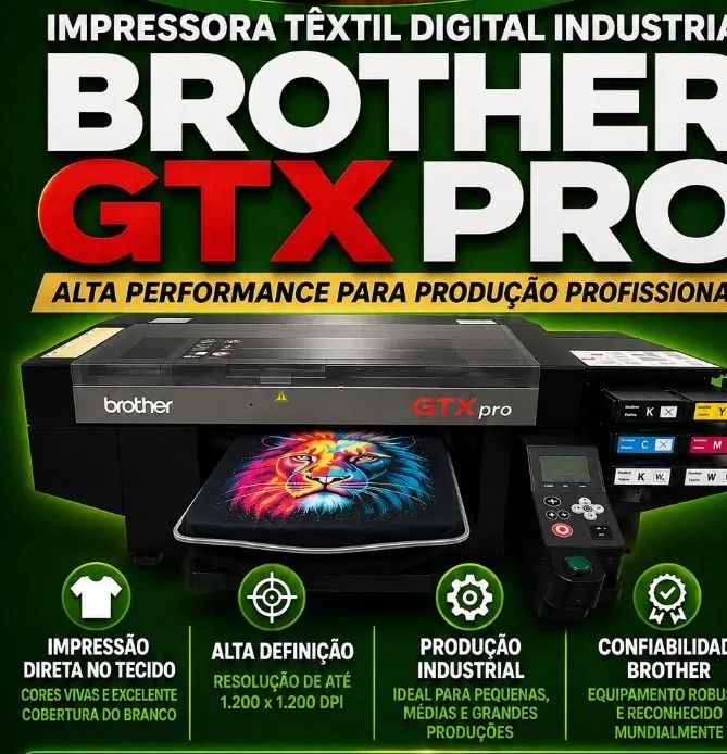 Impressora textil digital ind. GTX alta performance 