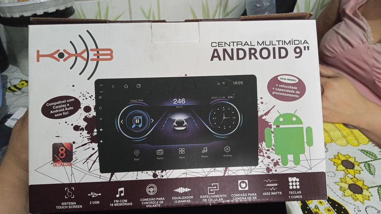 Central multimídia Android 9 - Foto 4