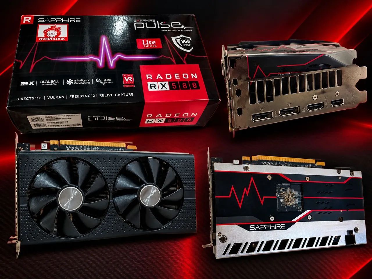Placa de vídeo Sapphire Pulse Radeon RX 580 8 GB - Peças de