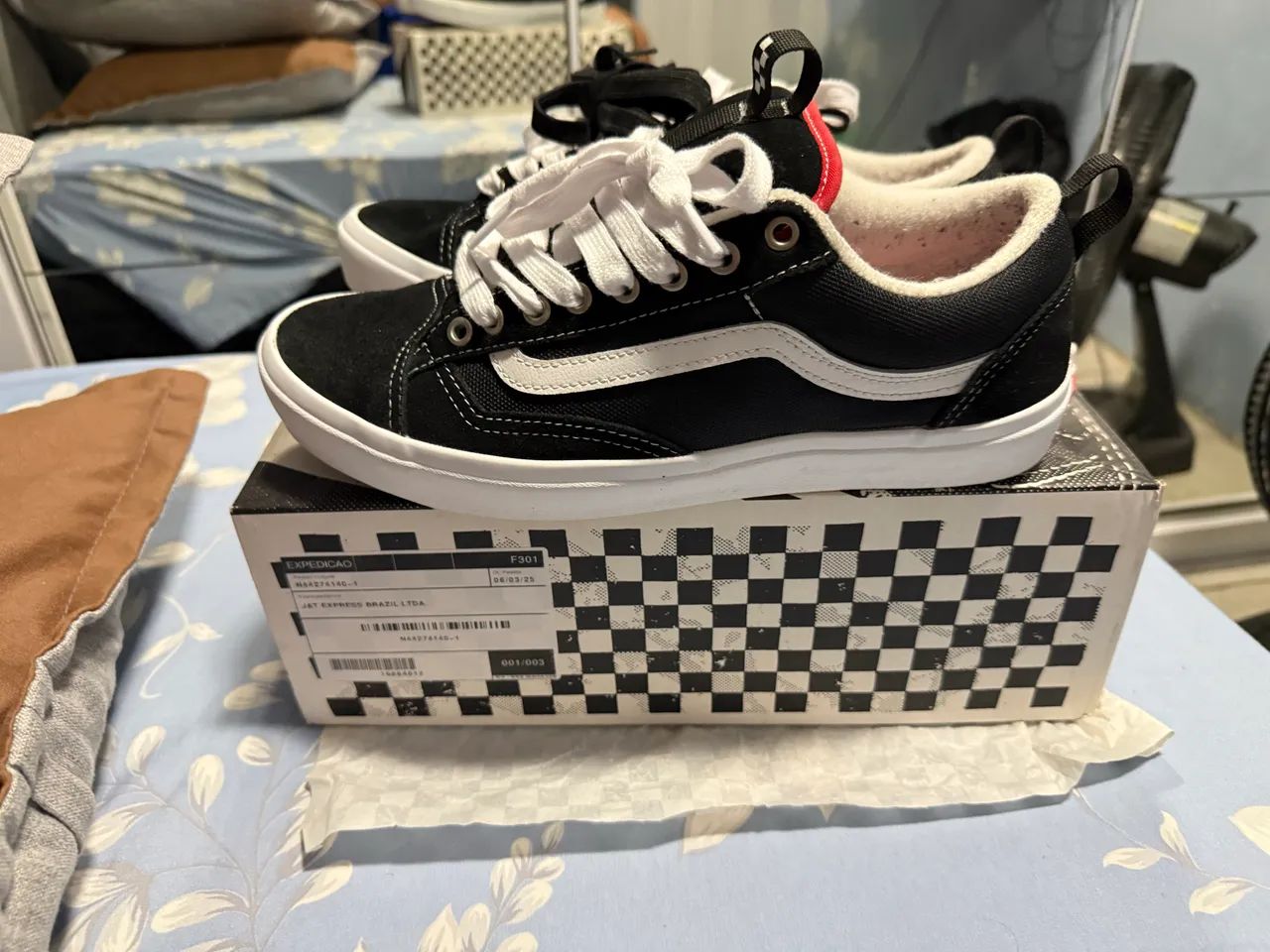 Tênis Vans Old Skool 36+ Preto e Branco 
