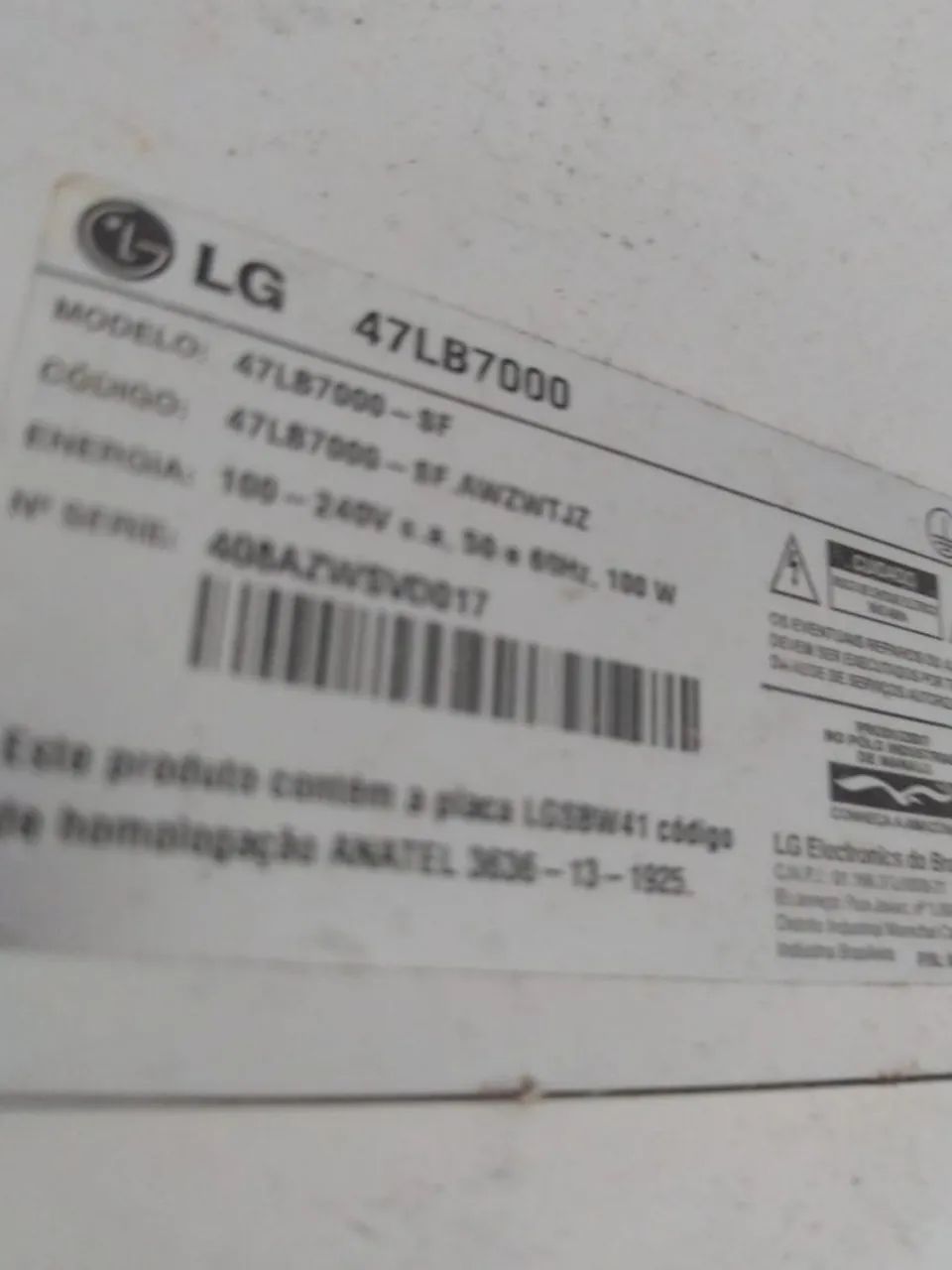 TV LG 47 polegadas - Peças -  Leia o anúncio  - Foto 4