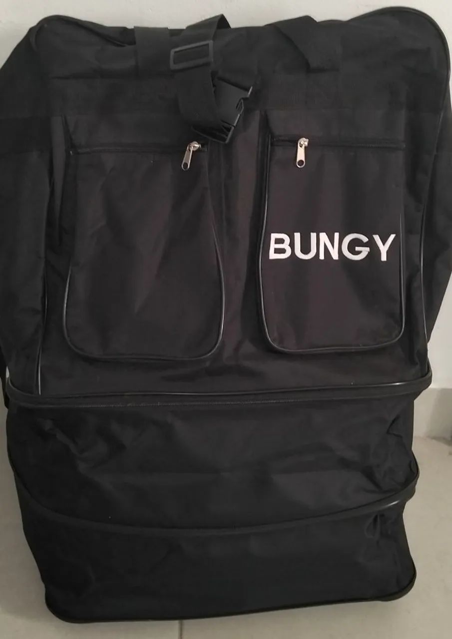 Mala Sacola Expansível Gigante Bungy Com Rodinhas (Semi-nova) - Foto 4