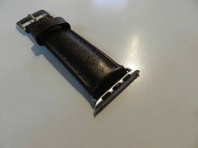 Pulseira Para Apple Watch 38mm ou 40mm em Couro Marrom - Foto 4