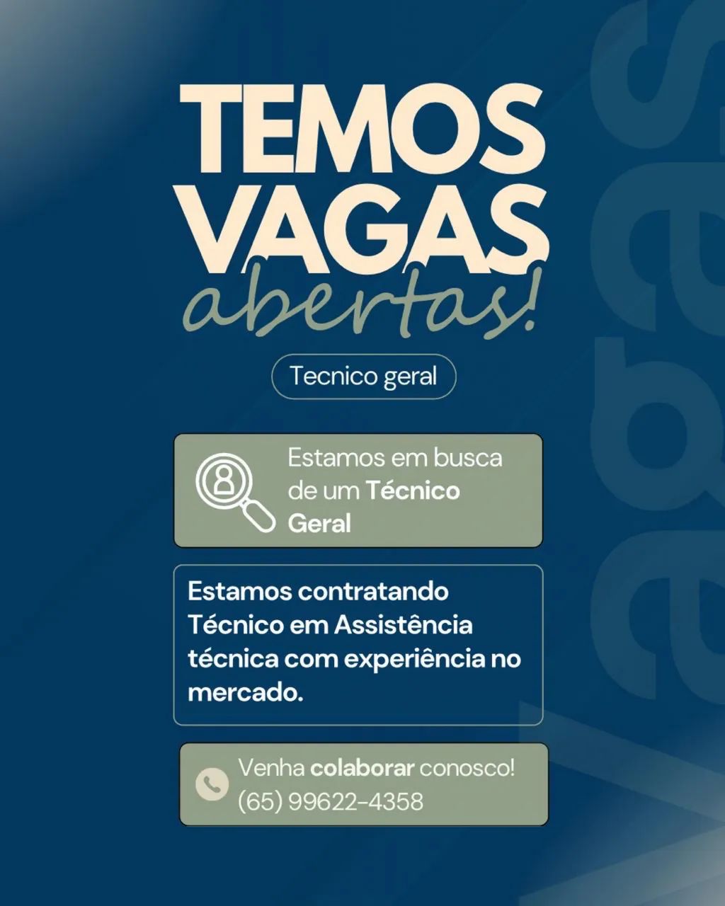 Vaga Técnico em Refrigeração 