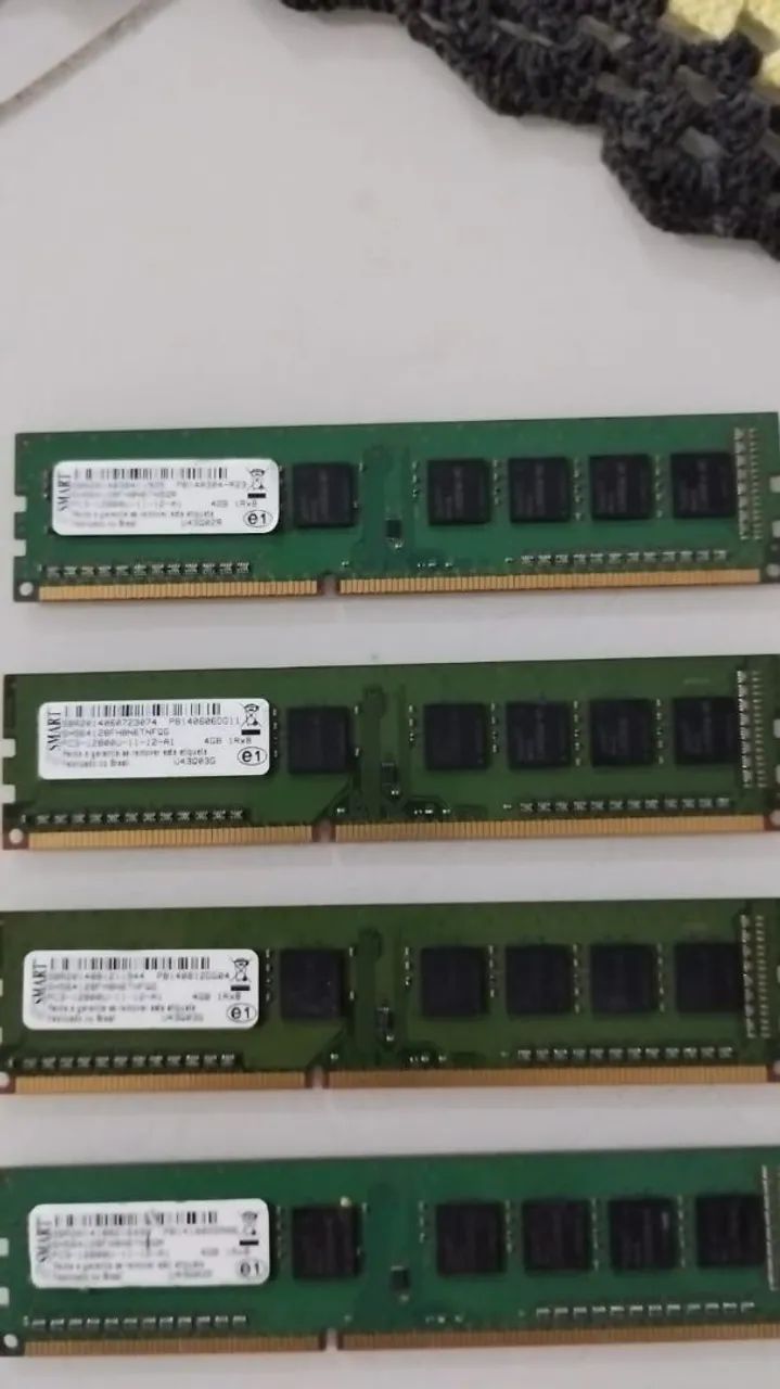 MEMÓRIAS DDR3 DE 4GB 