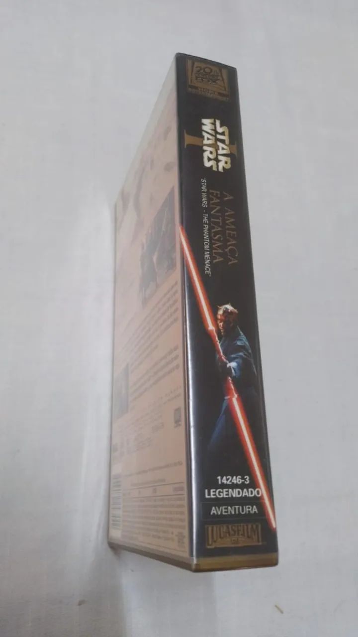 VHS Star Wars: Episódio 1 - A Ameaça Fantasma - Legendado ( 22752 ) - Foto 3