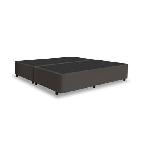Base Box Queen Bipartido Blindado Marrom - Entrega Rápida! 