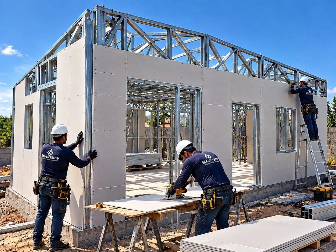 drywall,steelframe,casa modular,construimos do zero