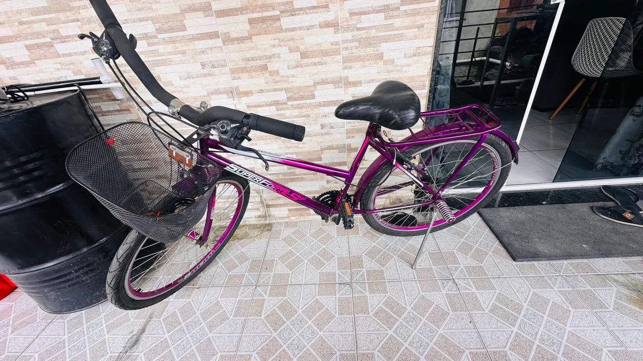 Bicicleta com garupa e cestinha aro 26 - Foto 2