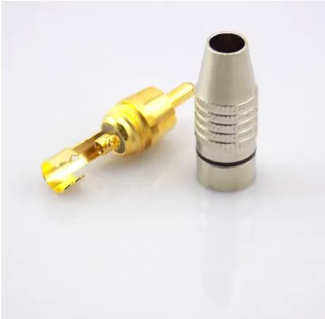 Conector RCA Macho sem Solda para Cabo de Áudio e Câmera CFTV 1 Unidade