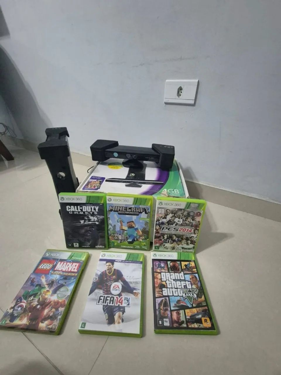 Xbox 360 + Kinect + Jogos