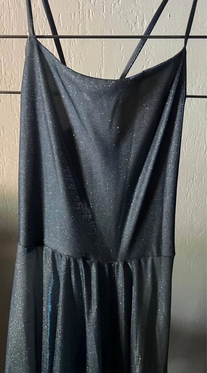 VESTIDO DE FESTA COM GLITTER