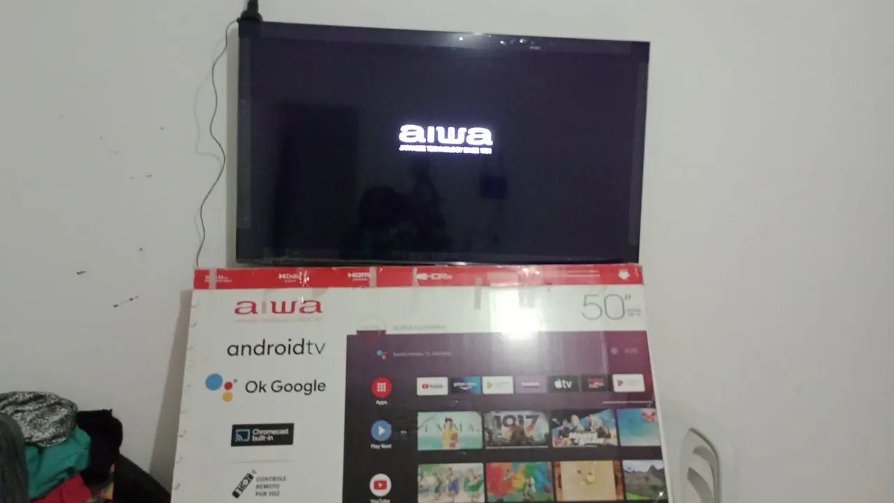 Vende -se uma TV Aiwa 50 polegadas Nova, menos de um mês de uso 