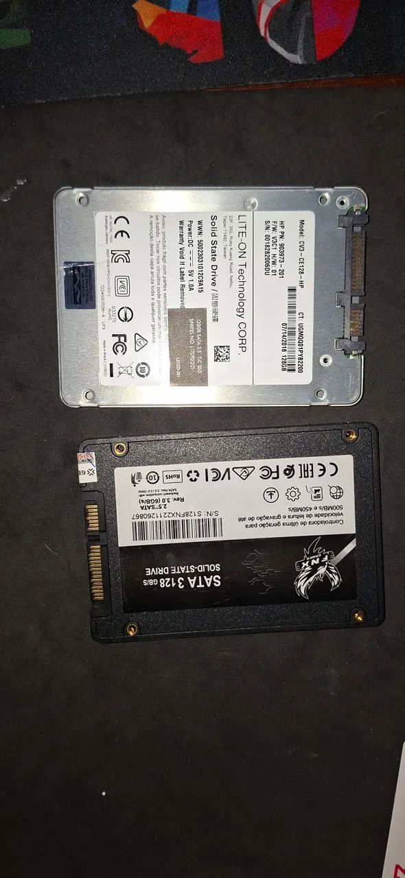 Kit com 4 SSDs 128GB ? NVMe + SATA - Foto 2