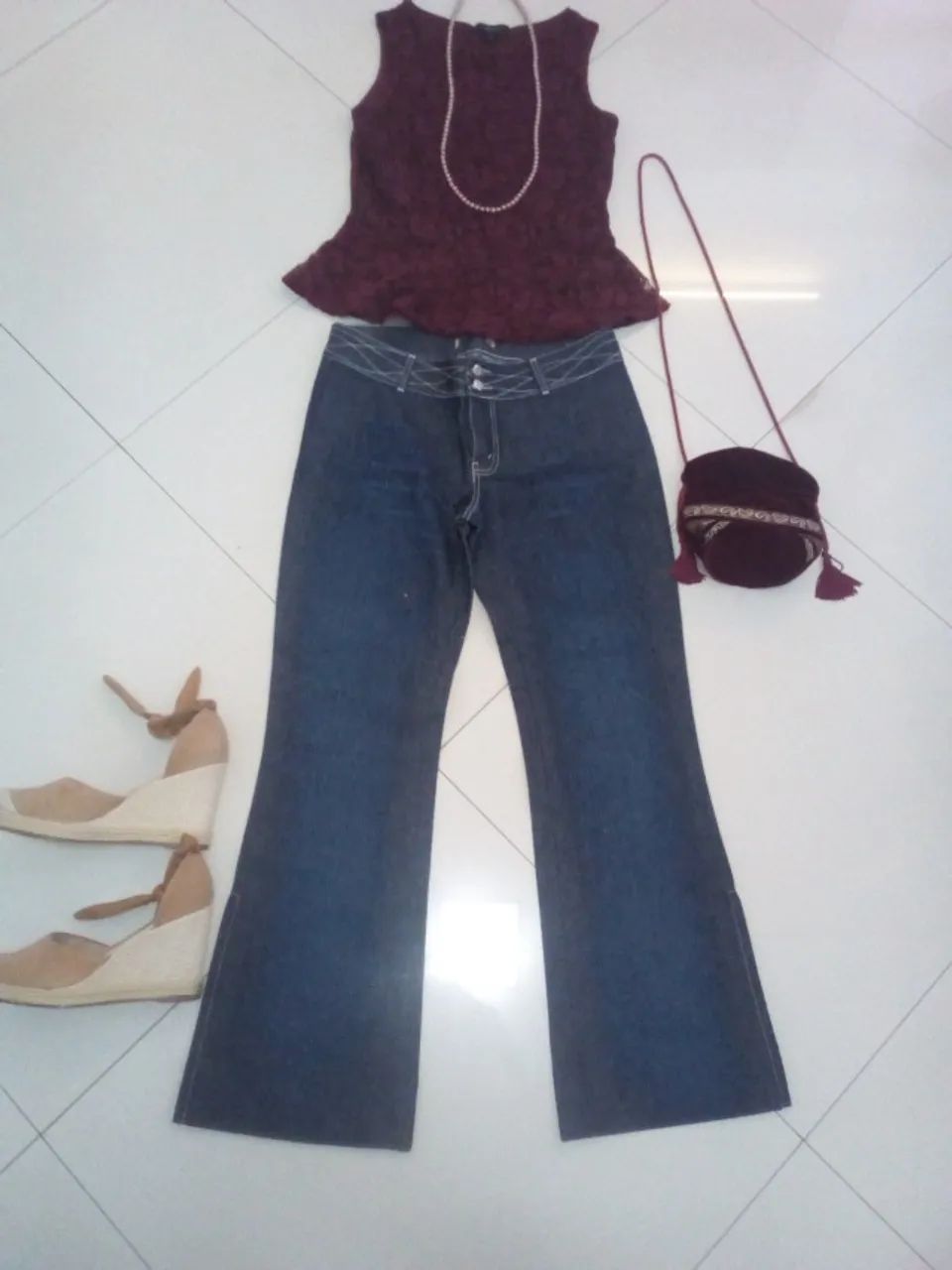 Calça Jeans Feminina Flare