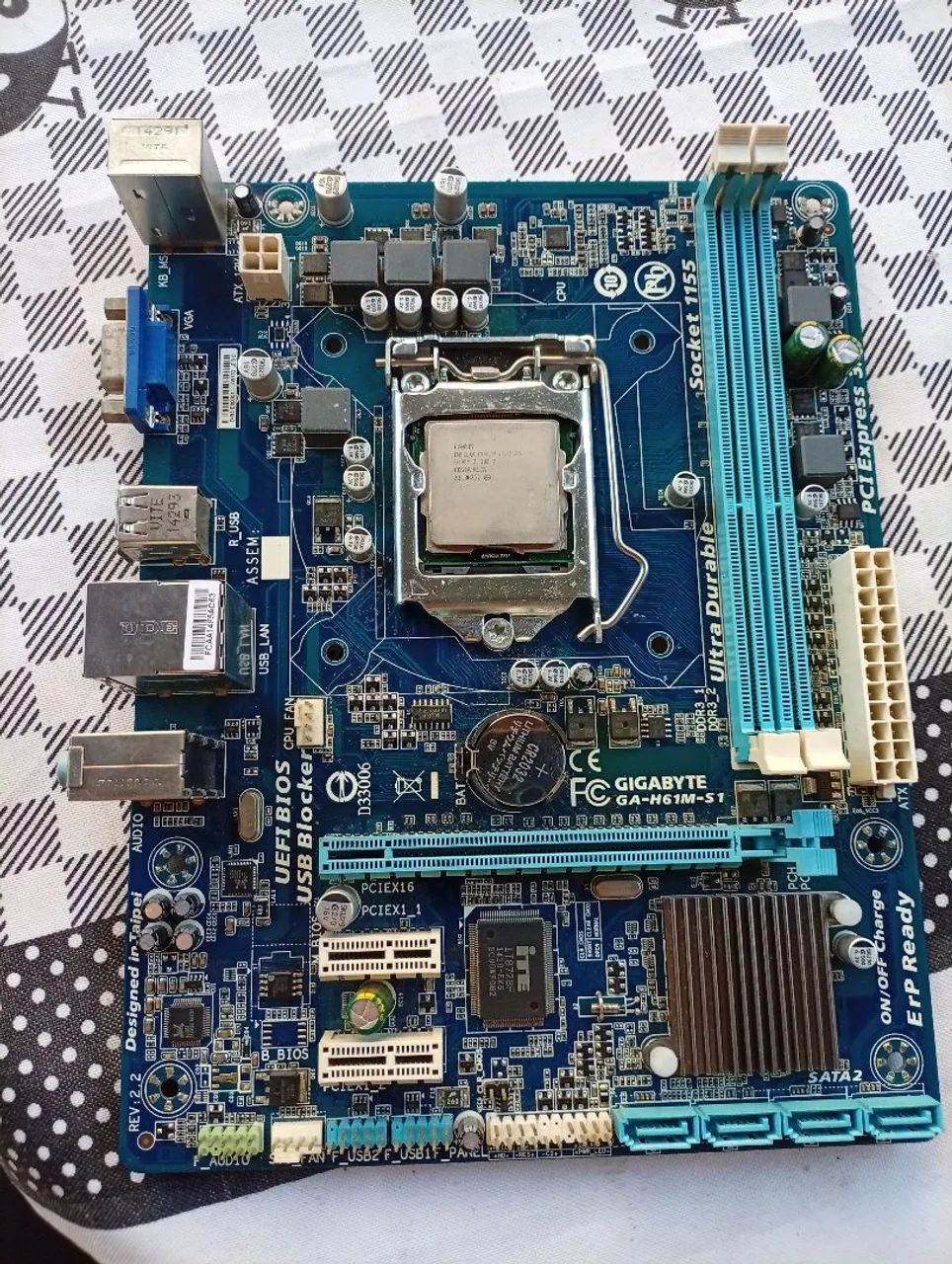 Placa Mãe + processador i3
