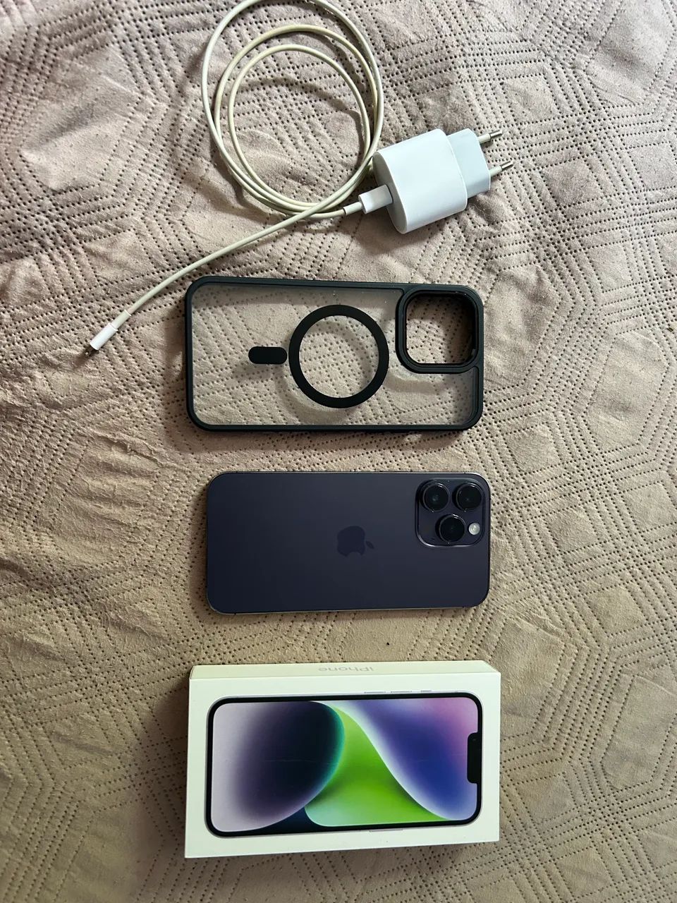 Vendo iPhone 14 ProMax roxo profundo 128gb