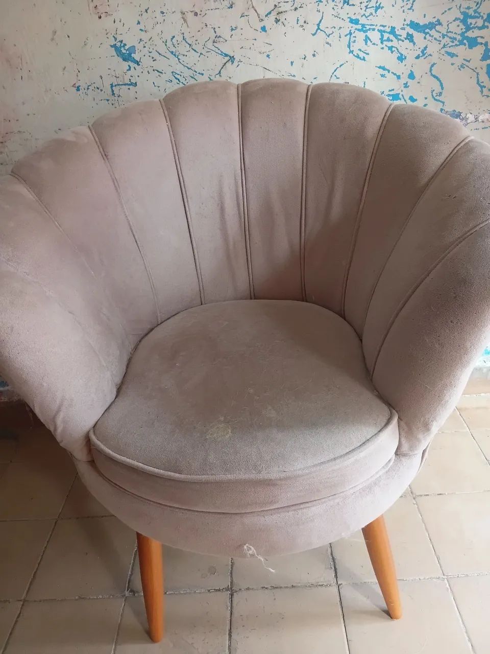 Poltrona pétala girassol veluda  - Foto 3