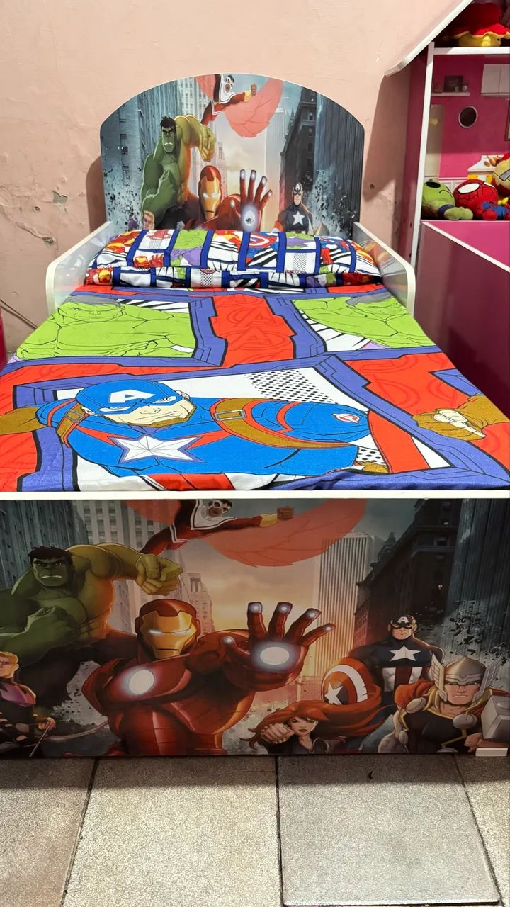 Cama Infantil Vingadores + colchão  - Foto 4