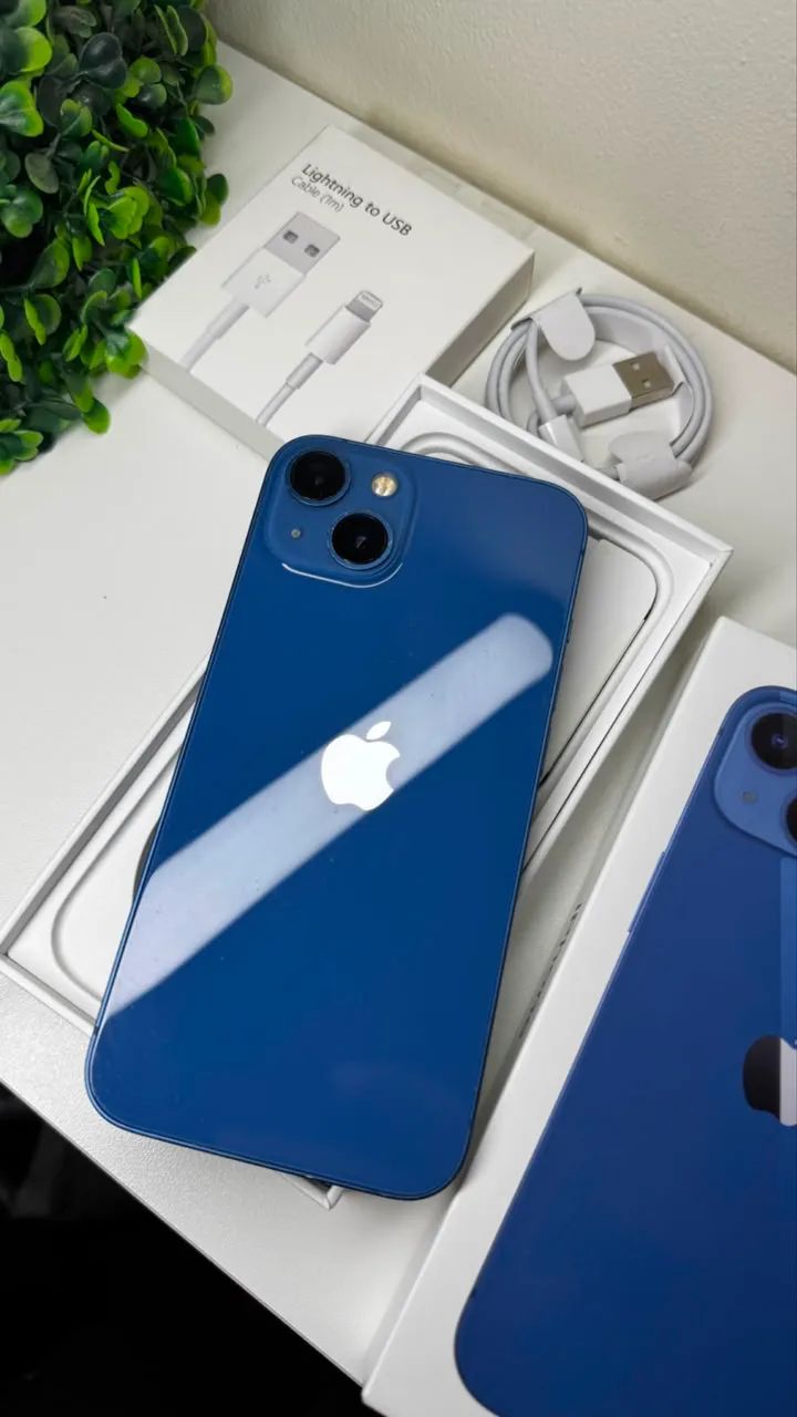 iPhone 13 azul 128gb impecável  - Foto 3