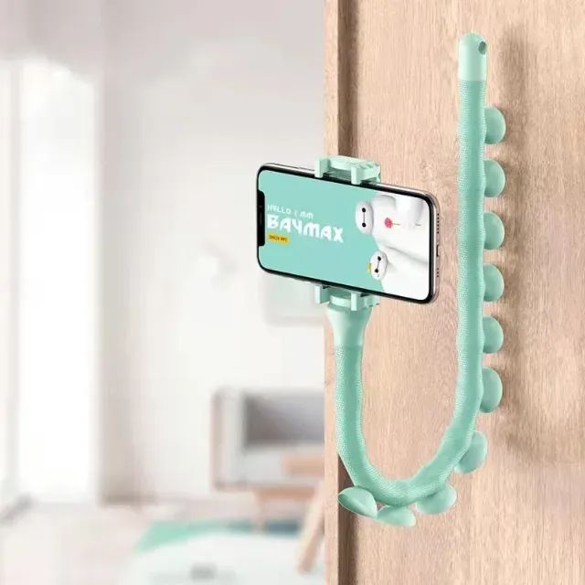 Suporte Porta Celular com Ventosa Estilo Flexível Centopeia - NOVO