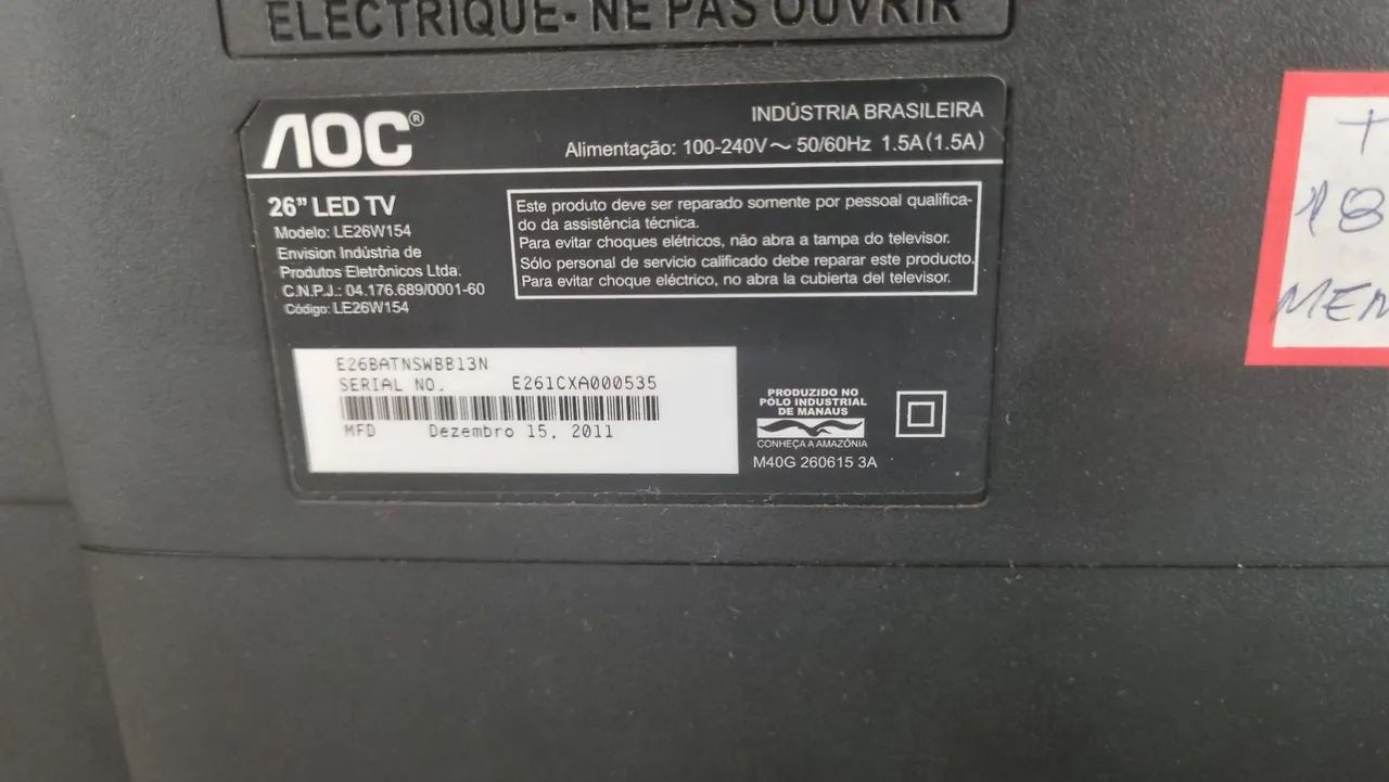 Tv / monitor AOC de 26 polegadas - Foto 3