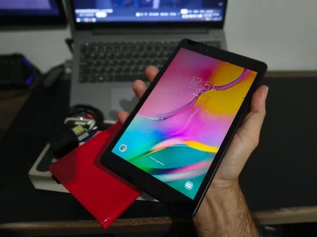 Samsung Galaxy Tab A T290 funcionando perfeitamente! Com carregador, caixa e capa - Foto 2