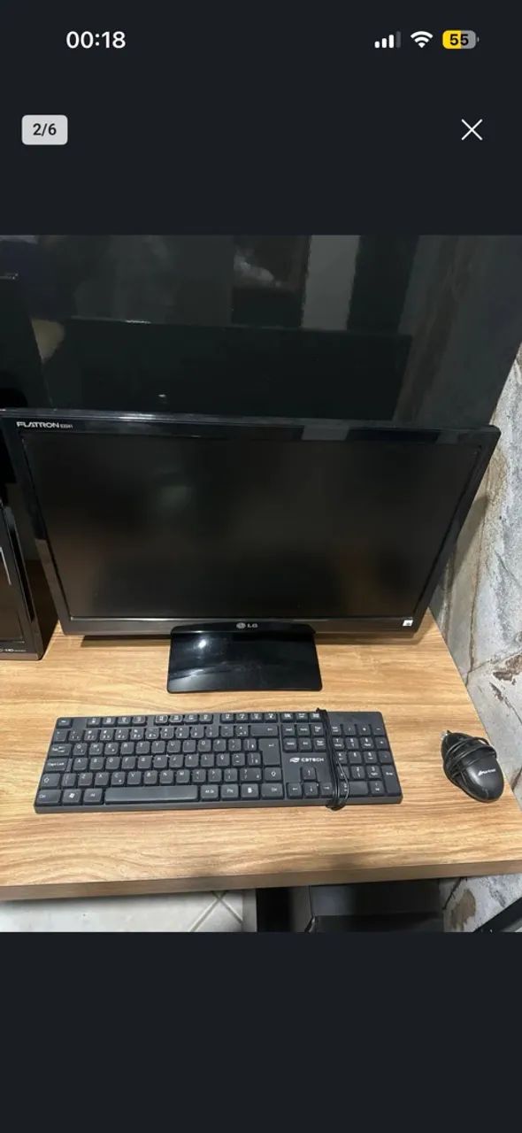 Pc completo monitor teclado e mouse  - Foto 3
