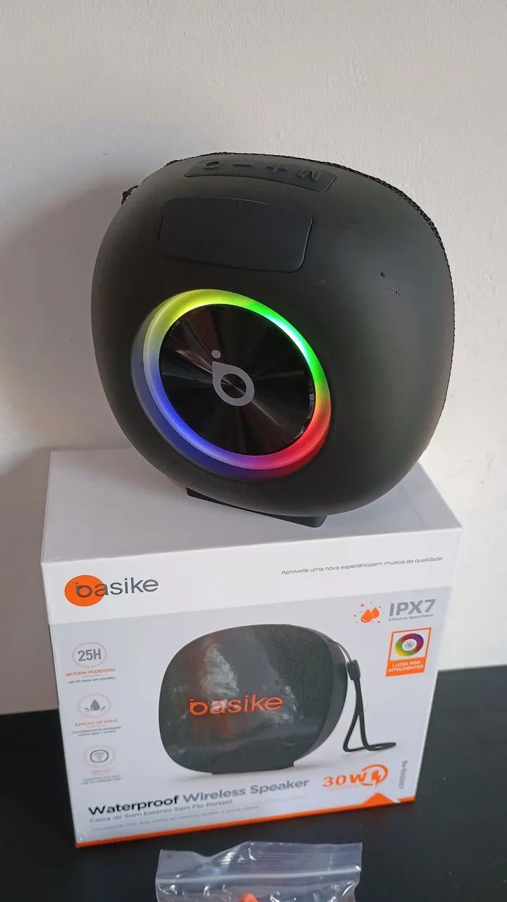 Caixa basike 30W IPX7 via Bluetooth original/ OFERTA IMBATÍVEL  - Foto 2
