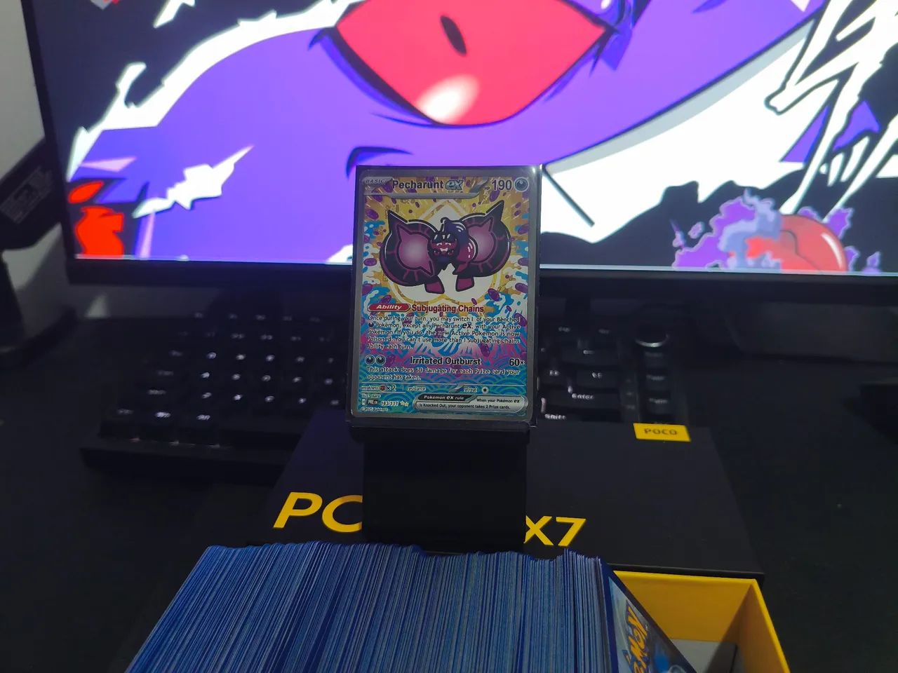 Carta Pokémon Pecharunt EX, (163/131), SIR, SP