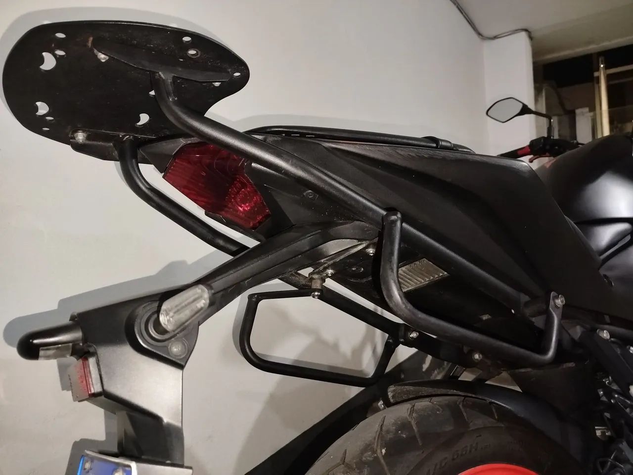 Suporte para baú com afastador de alforges  - Foto 6