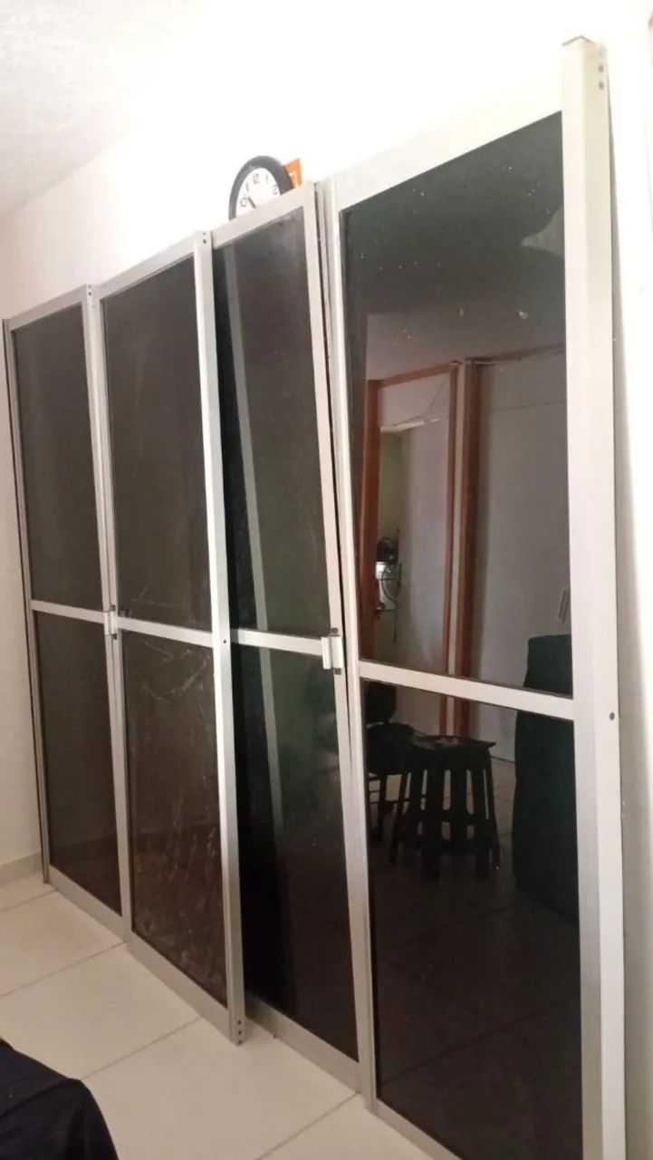 Porta  de vidro de 4 folhas