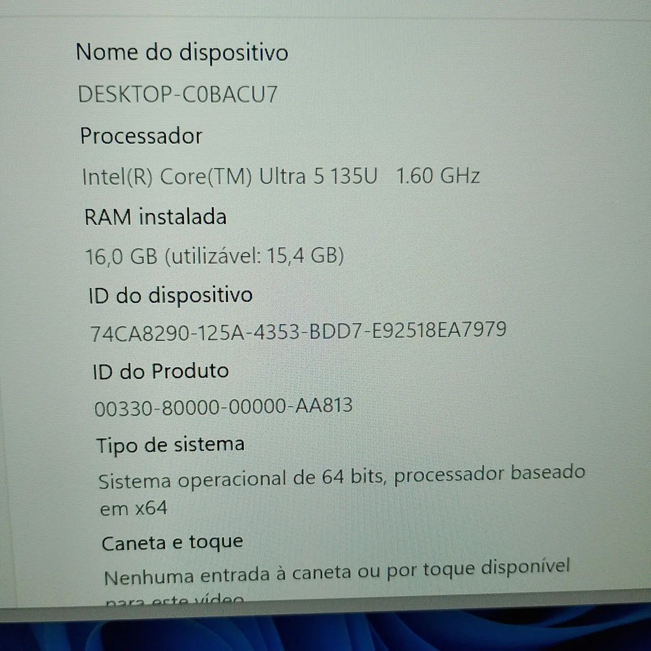 Notebook ThinkPad Vpro 5 135U gen 6 - Foto 4