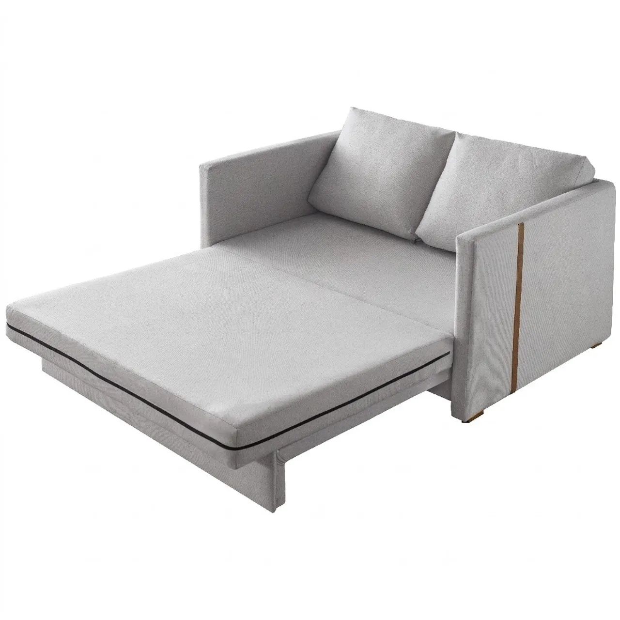 Sofá Cama Casal Slim Linho Cinza tt43 - Foto 3