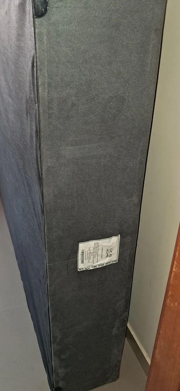 Base de cama de  casal box  marca Suede cinza - Foto 3