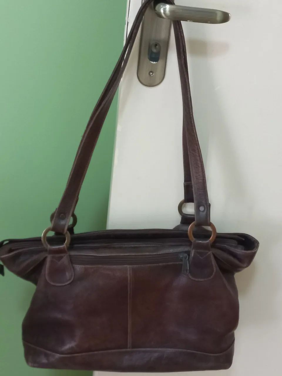 Bolsa feminina colombiana em couro - Em bom estado - Foto 2