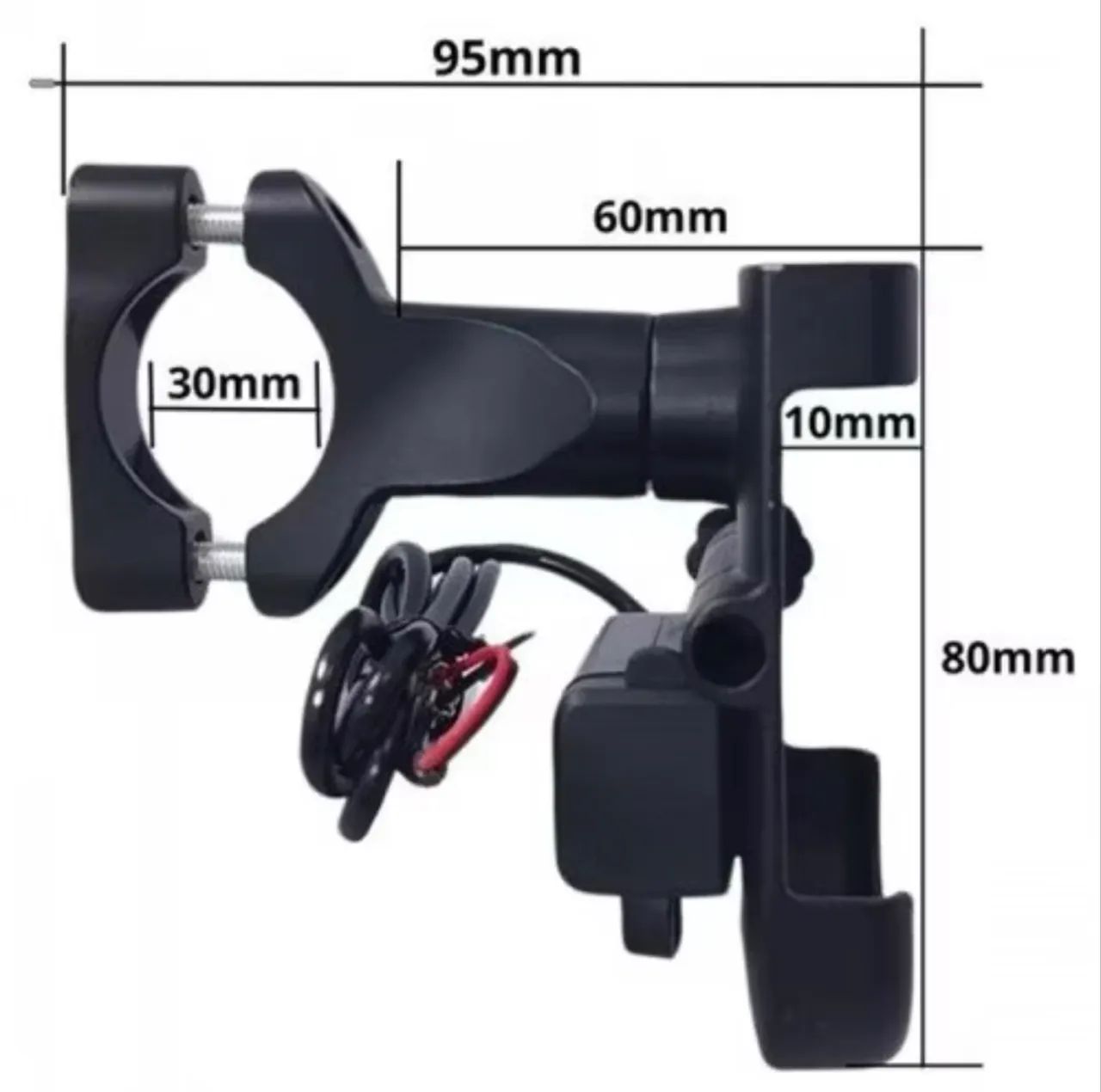 Suporte Celular para Moto com USB ou Sem USB - 360° - Foto 2