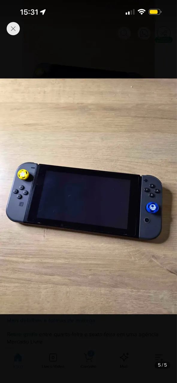 Nintendo switch v2 semi novo 
