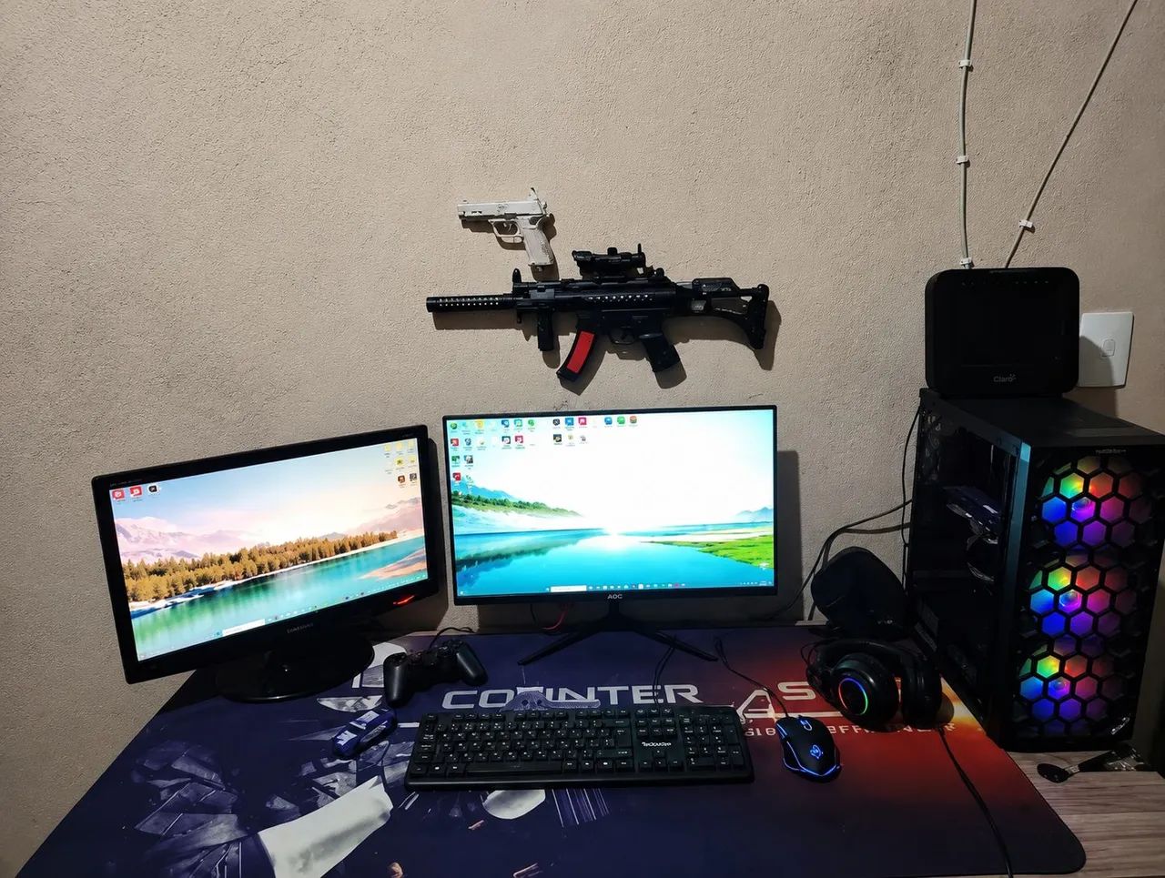PC Gamer Completo + 2 Monitores - Em bom estado! ( Aceito Propostas )