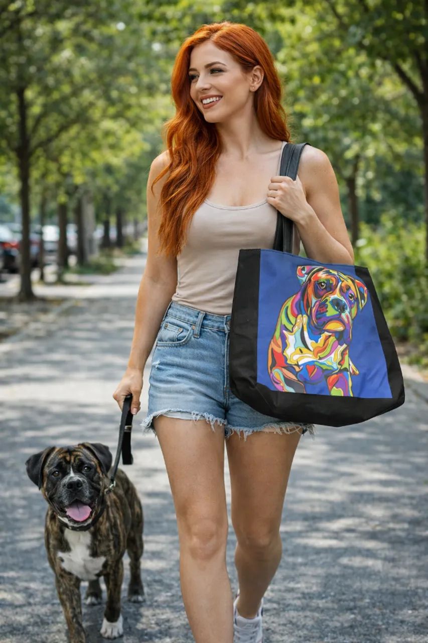 Bolsa Ecobag Estampa Cachorro Boxer - Foto 3