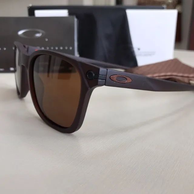 óculos de sol oakley ojector lentes marrom - Foto 4