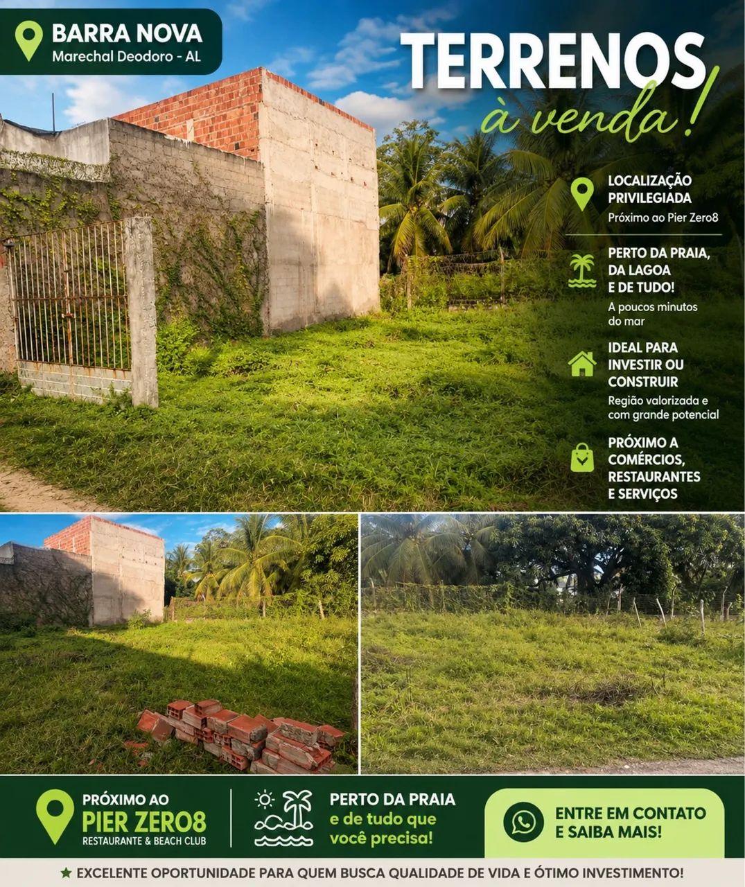 Vendo terrenos na barra nova