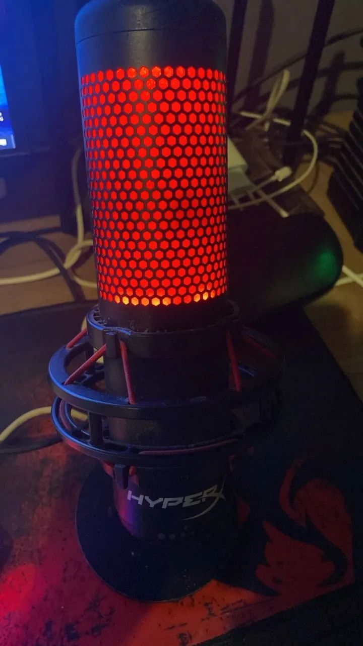 Microfone Condensador Gamer HyperX QuadCast USB - Foto 3
