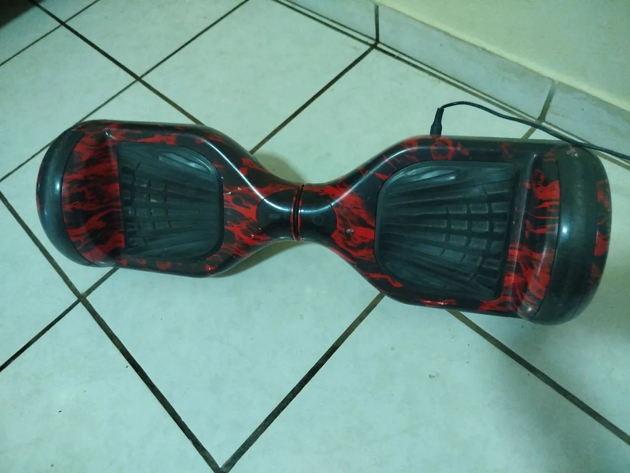 Overboard vermelho e preto 
