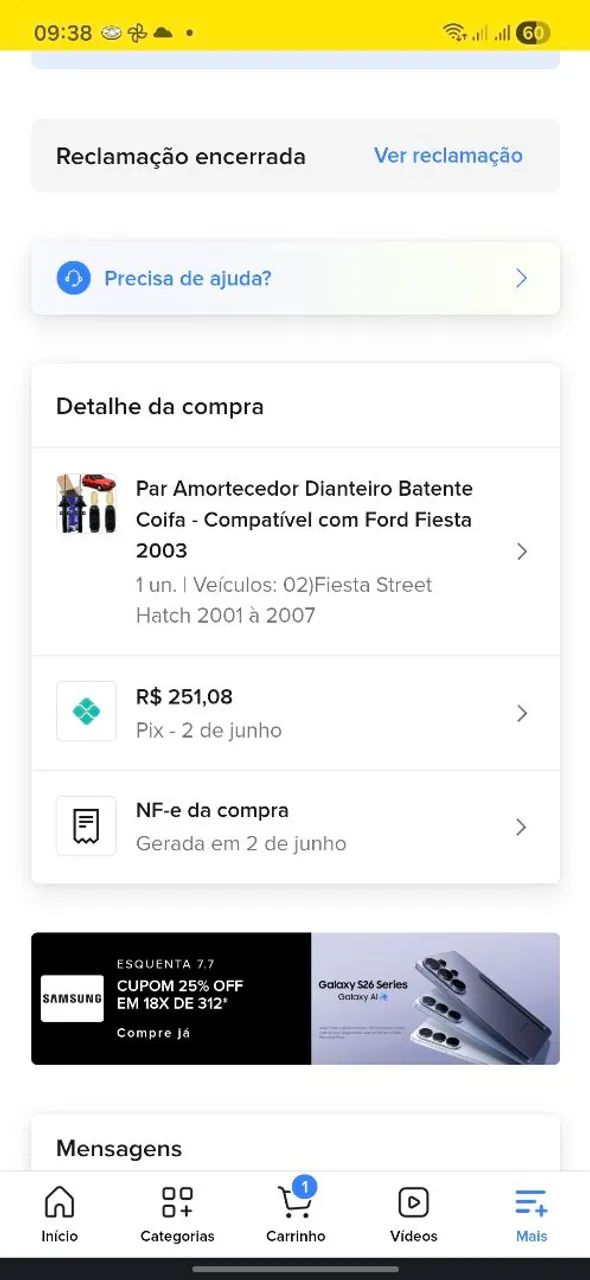 Amortecedor fiesta - Foto 3