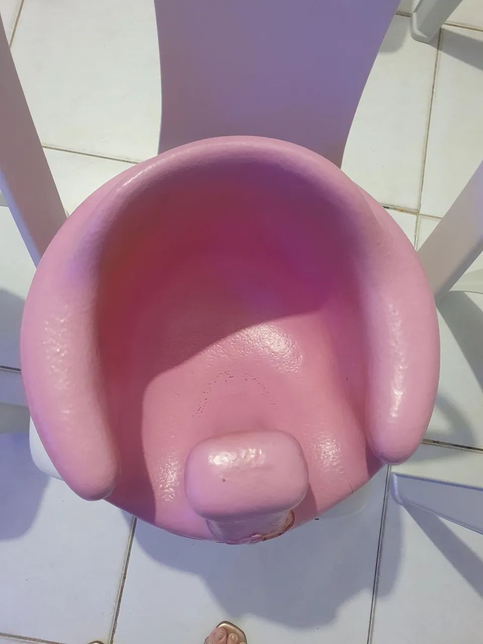 Bumbo assento de chão para bebês rosa 