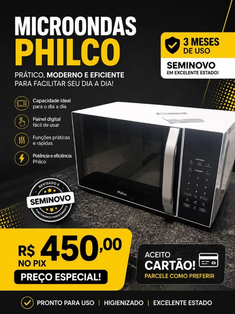 Microondas semi novo