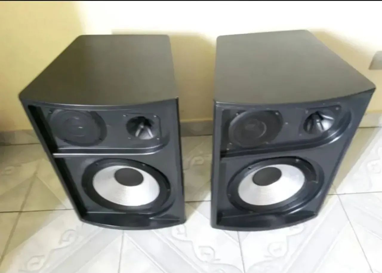 Par de caixa acustica 80 watts 8 ohms madeira naval  - Foto 3