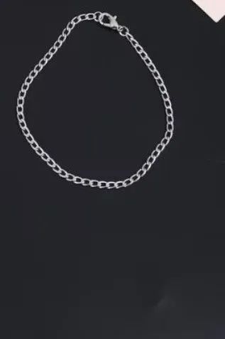 Pulseira corrente aço inoxidável masculina 
